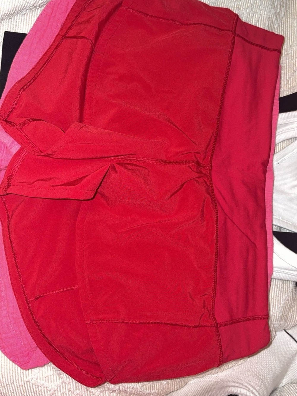 lululemon athletica Red Athletic Skort with Built-In Shorts